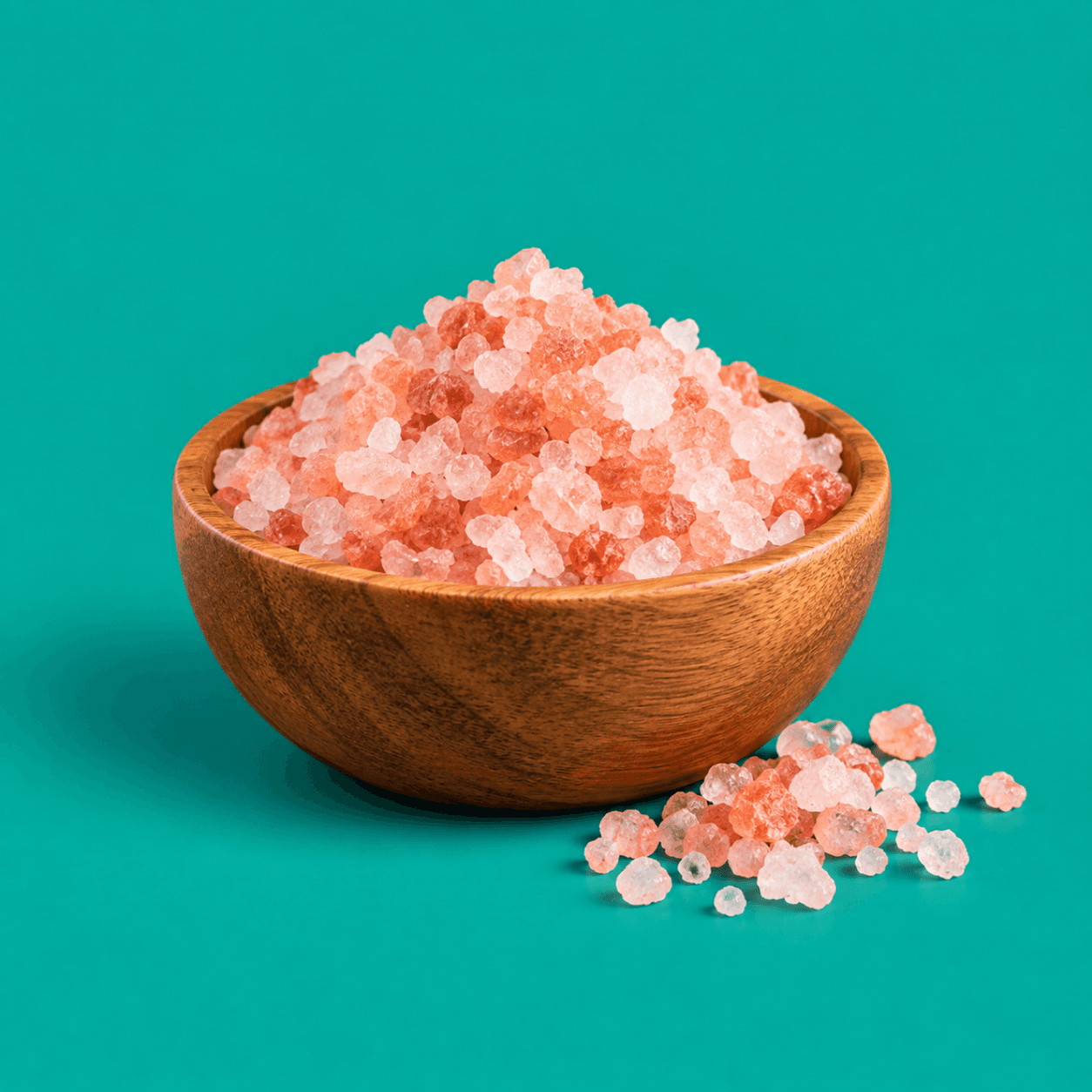 Pink Himalayan salt crystals