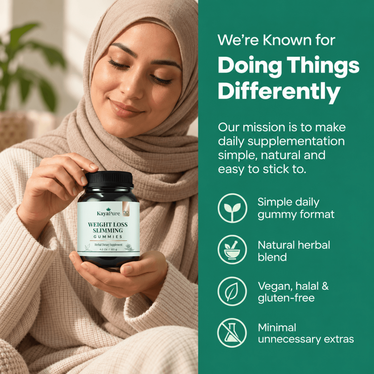 Known for doing things differently — Weight Loss Slimming Gummies